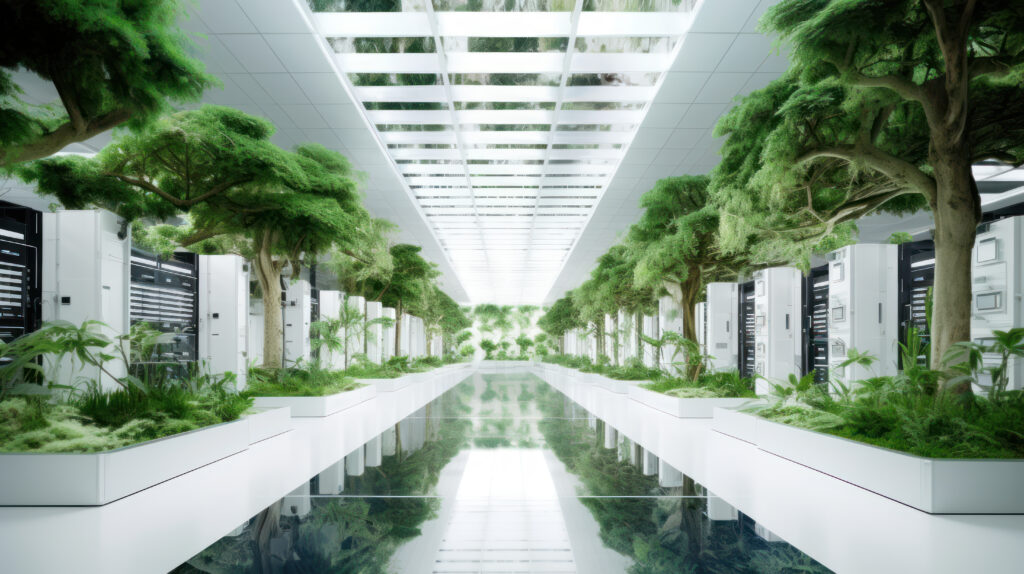 Sustainable Datacenter Oasis: An Ultra-Realistic Illustration of